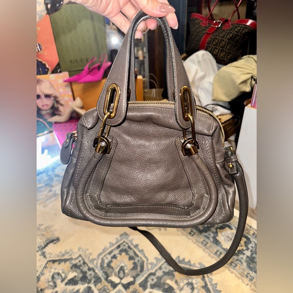 Chloe Brown Leather Handbag - Picture 1 of 16